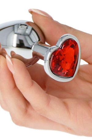 Toyz4Lovers Heart Plug – Aluminum Heart Jewel Anal Plug 7cm