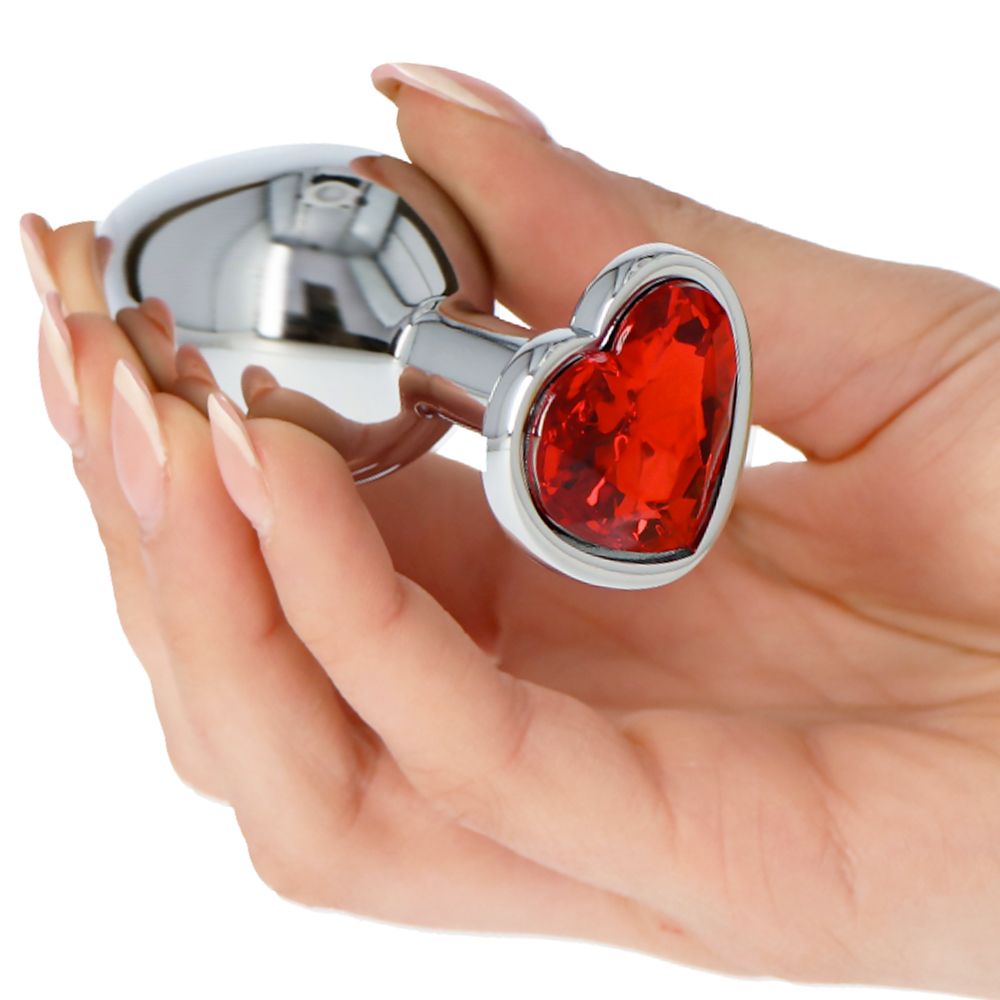 Toyz4Lovers Heart Plug – Aluminum Heart Jewel Anal Plug 7cm