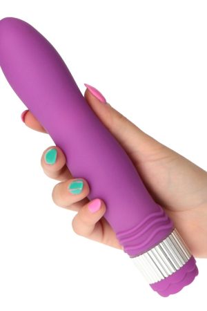 Neon Violet Vibe – 21.6cm Long Vibrator with PU Coating