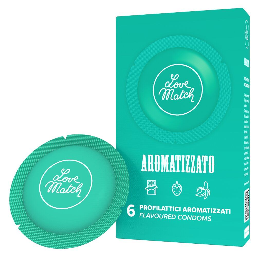 Love Match Aromatised – Αρωματικά Προφυλακτικά με Γεύσεις 6τμχ