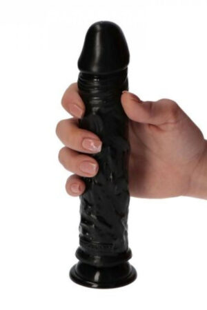 Realistic Suction Dildo Black – Lifelike Dildo with Suction Cup (20cm)