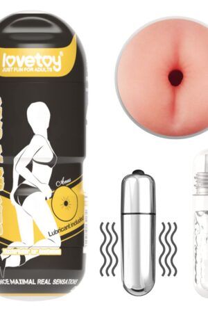 Realistic Anal Masturbator with Vibration & Suction