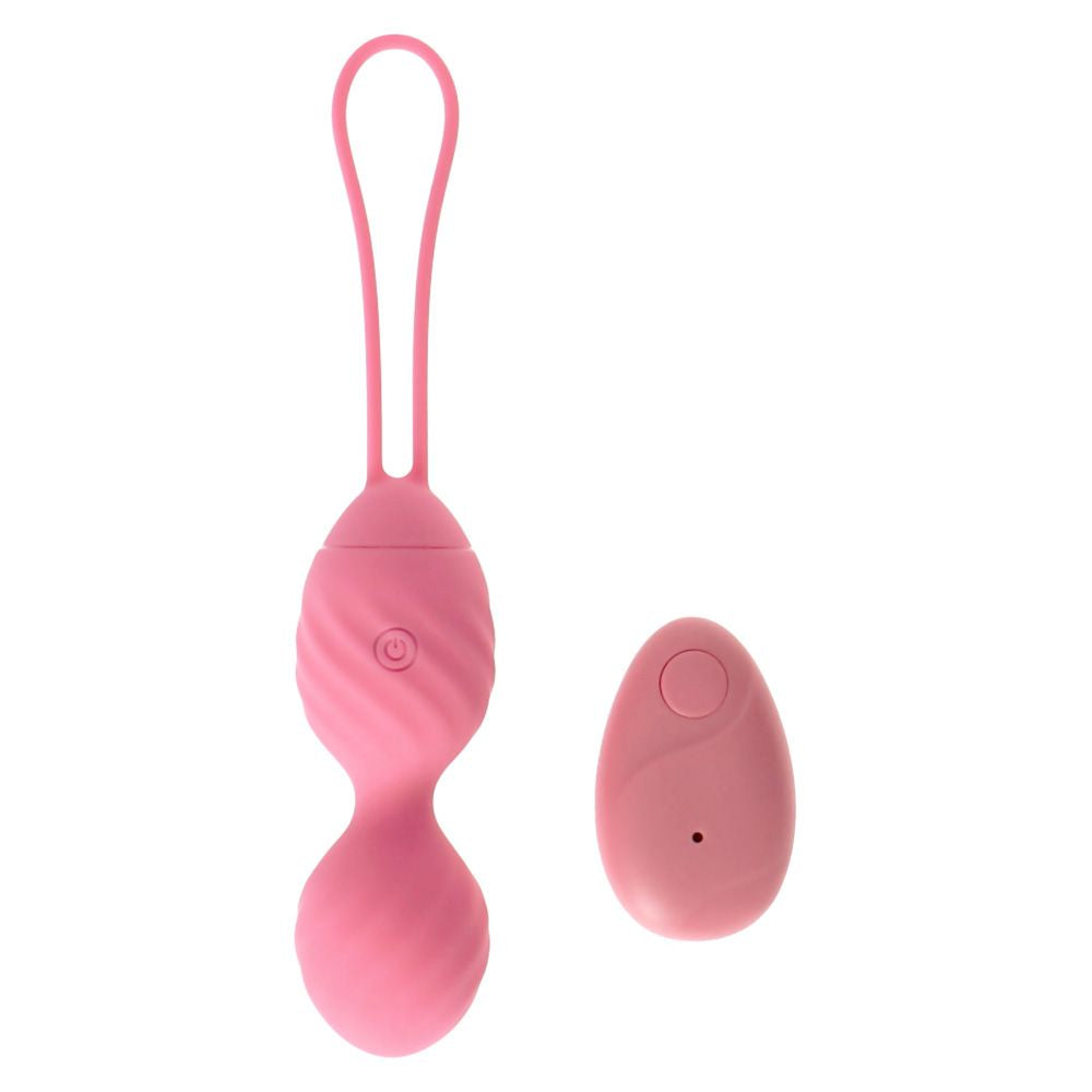 Pink Ridged – Rechargeable Vibrating Egg with Wireless Remote - Image 2