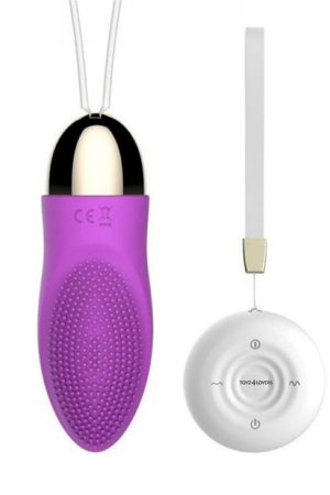 Rechargeable Vibrating Egg with Remote Control – Pink