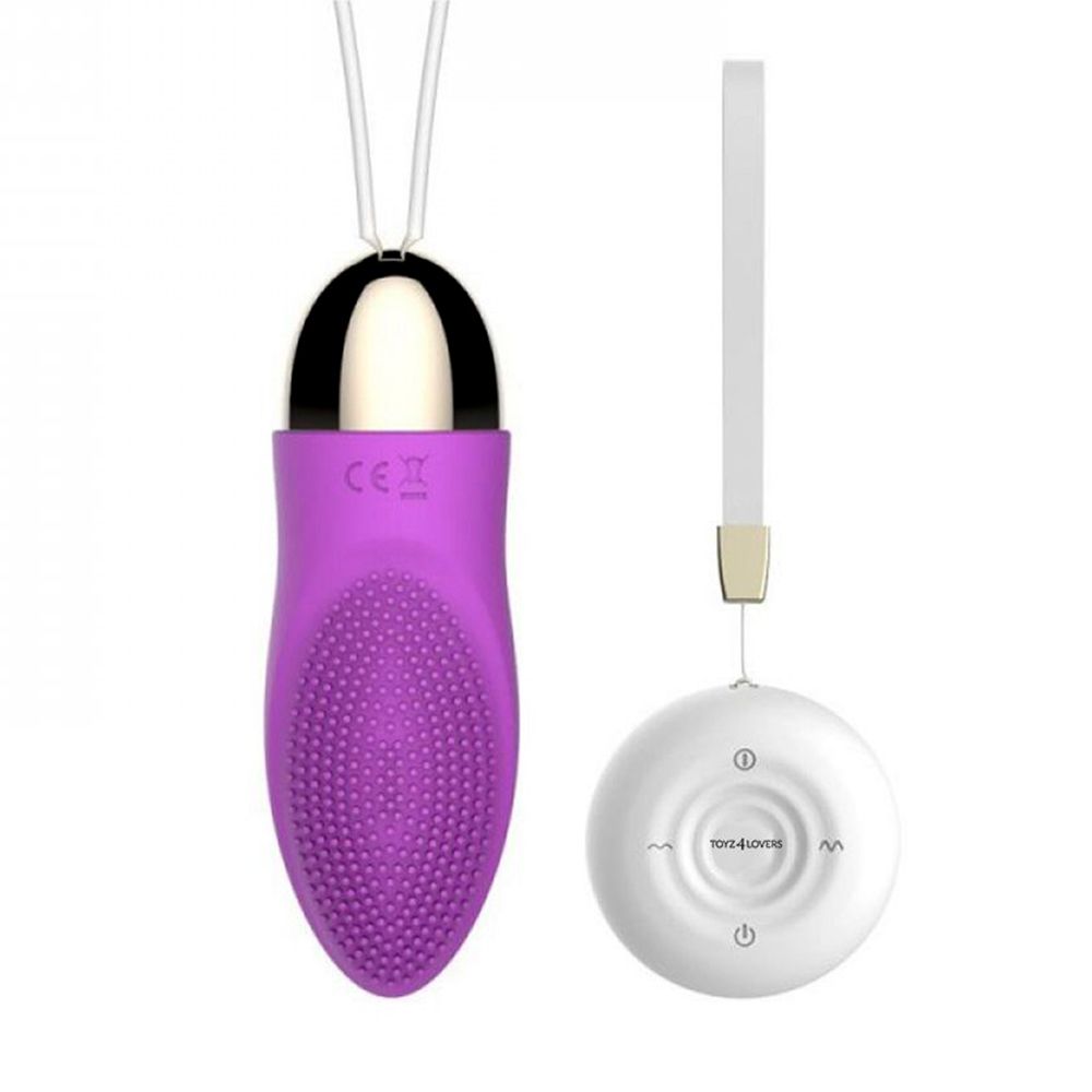 Rechargeable Vibrating Egg with Remote Control – Pink