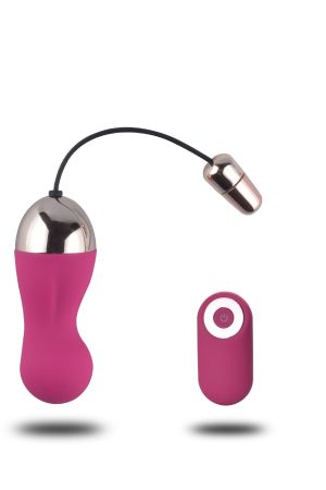Rechargeable Vibrating Egg with Wireless Remote – Pink