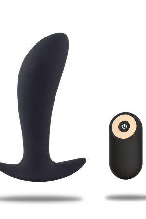 Rechargeable Prostate Stimulator with Wireless Remote – Black