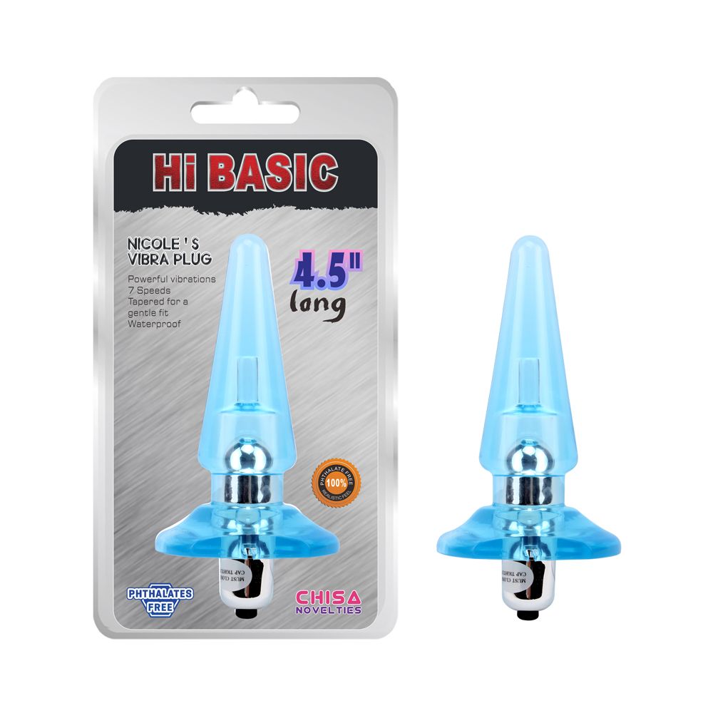 Nicole Vibra Plug Blue – Vibrating Anal Plug with Bullet - Image 4