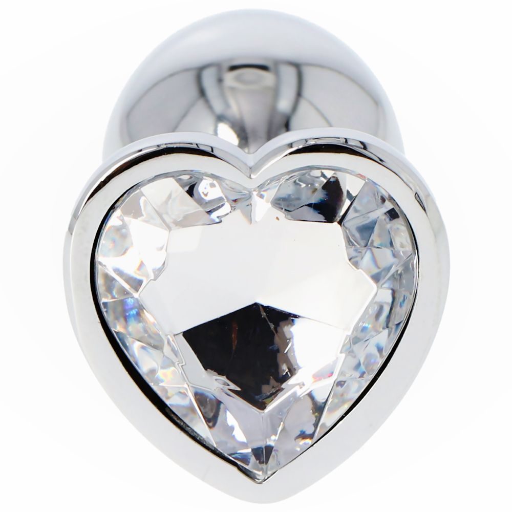 Heart Plug – Μεταλλικό Anal Plug με Κρύσταλλο Καρδιά - Image 3