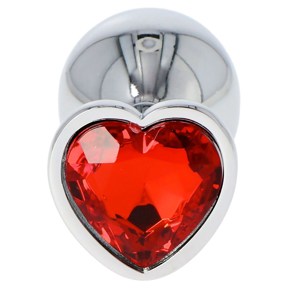 Toyz4Lovers Heart Plug – Aluminum Heart Jewel Anal Plug 7cm - Image 3