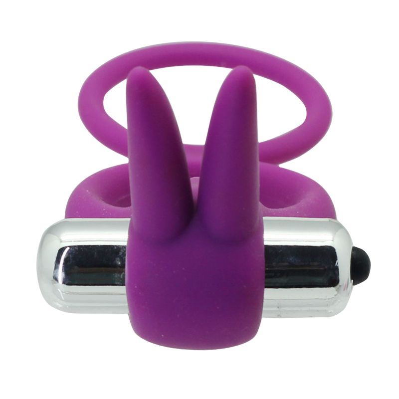 Rabbit Dual Ring – Ελαστικό Διπλό Ring Σιλικόνης με Δόνηση - Image 4
