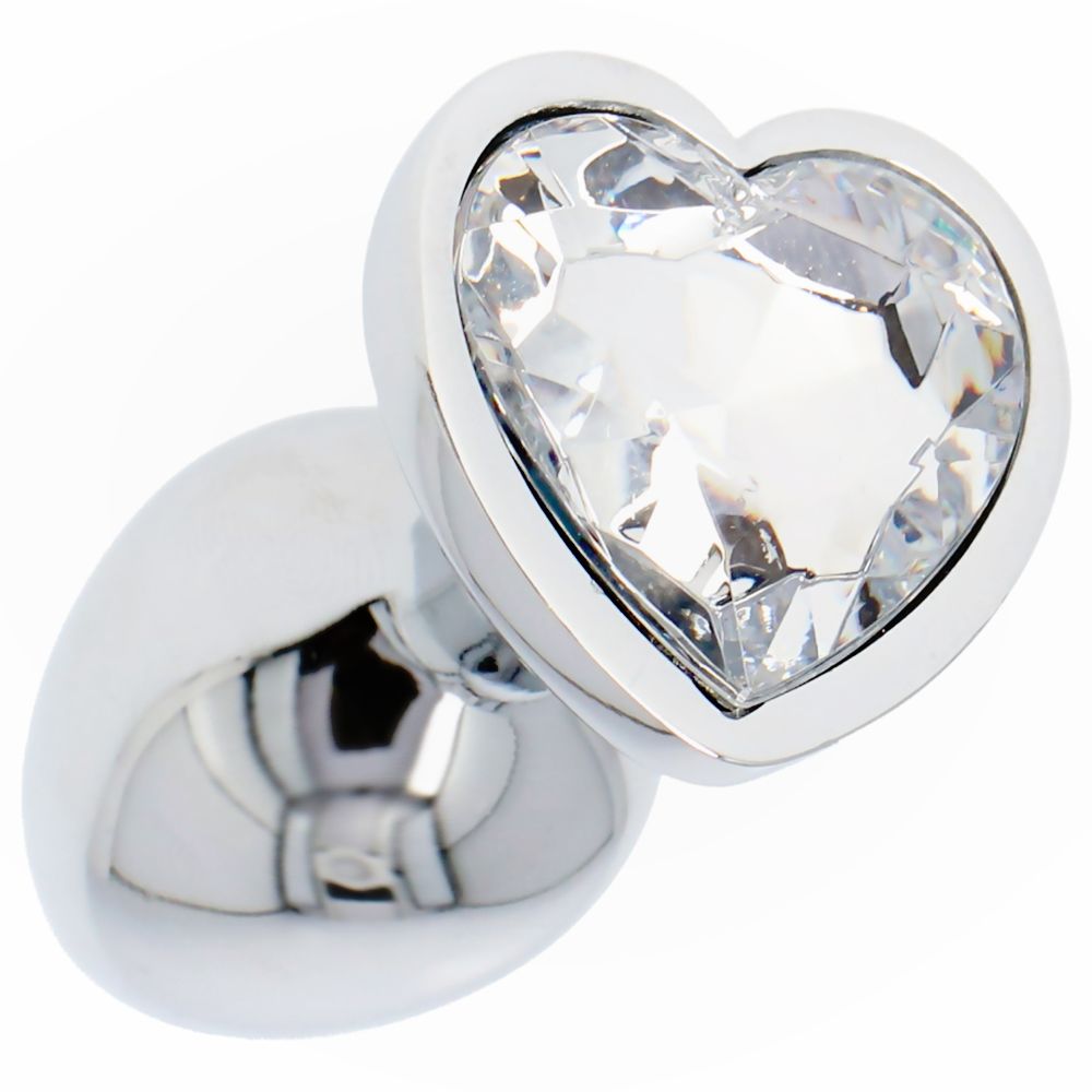 Heart Plug – Μεταλλικό Anal Plug με Κρύσταλλο Καρδιά - Image 5