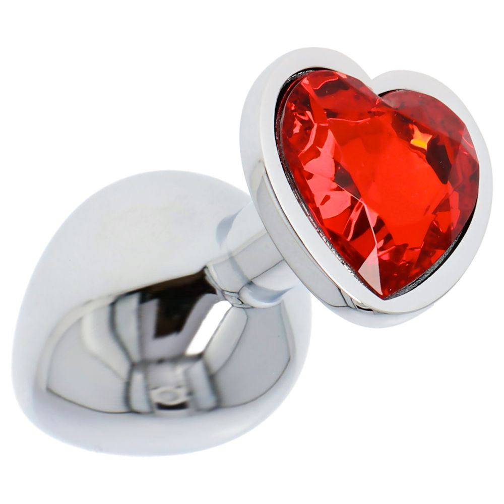 Toyz4Lovers Heart Plug – Aluminum Heart Jewel Anal Plug 7cm - Image 5