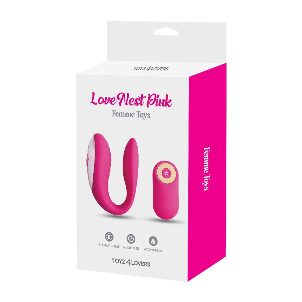 Love Nest Pink – Rechargeable Couples' Vibrator with Remote Control - Image 6