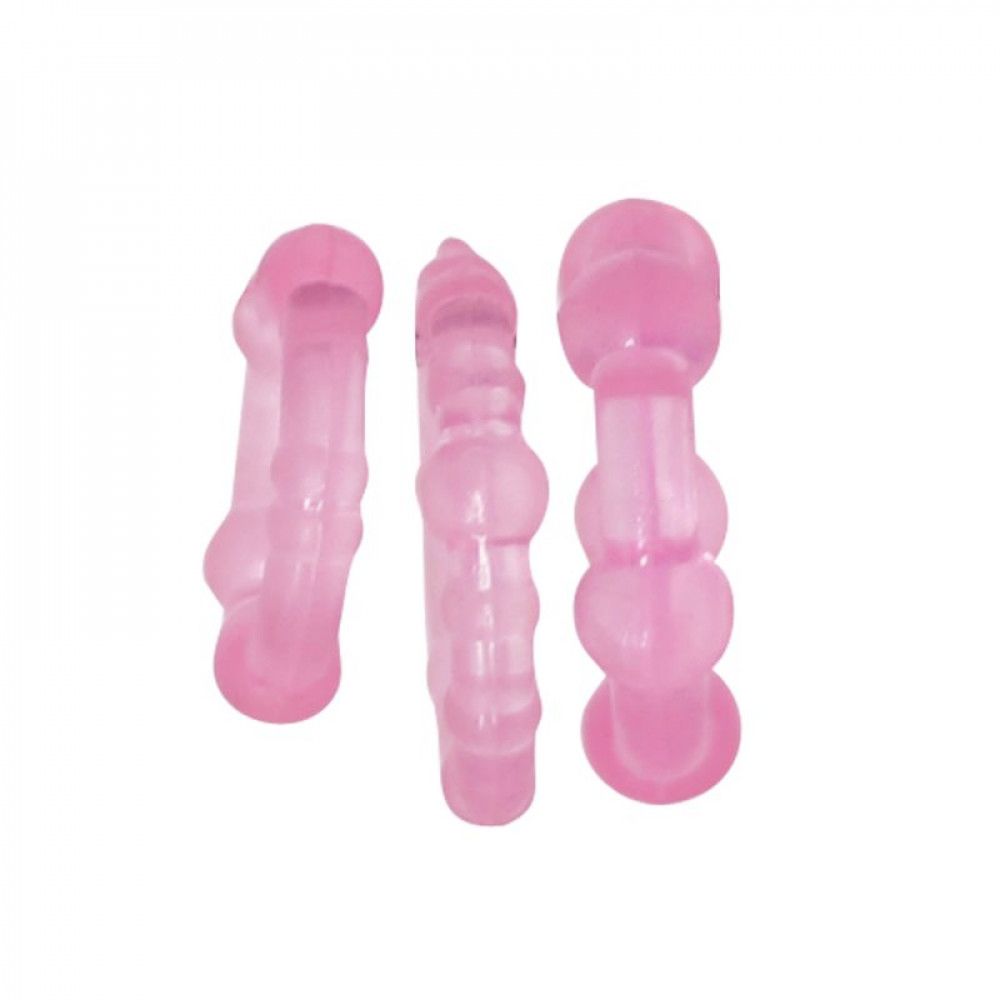 Pink Stretchy Rings – 3-Piece All-Purpose Erection Ring Set - Image 2