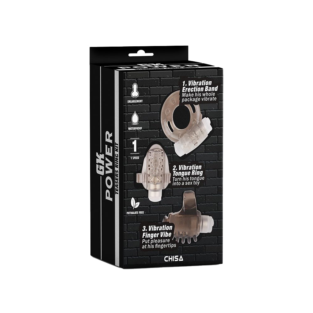 Teasers Ring Kit – 3-Piece Vibrating Accessory Set - Image 3