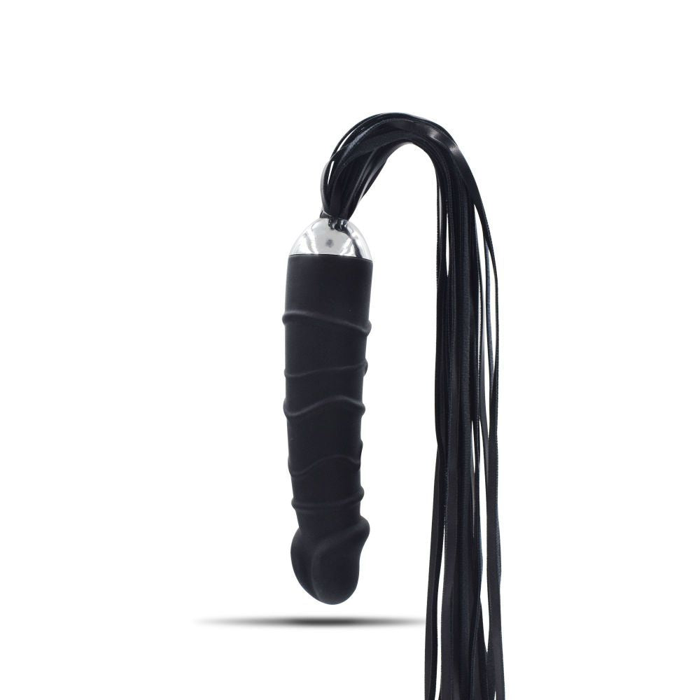 Dildo Whip Combo – 14cm Realistic Shaft & Flogger - Image 3