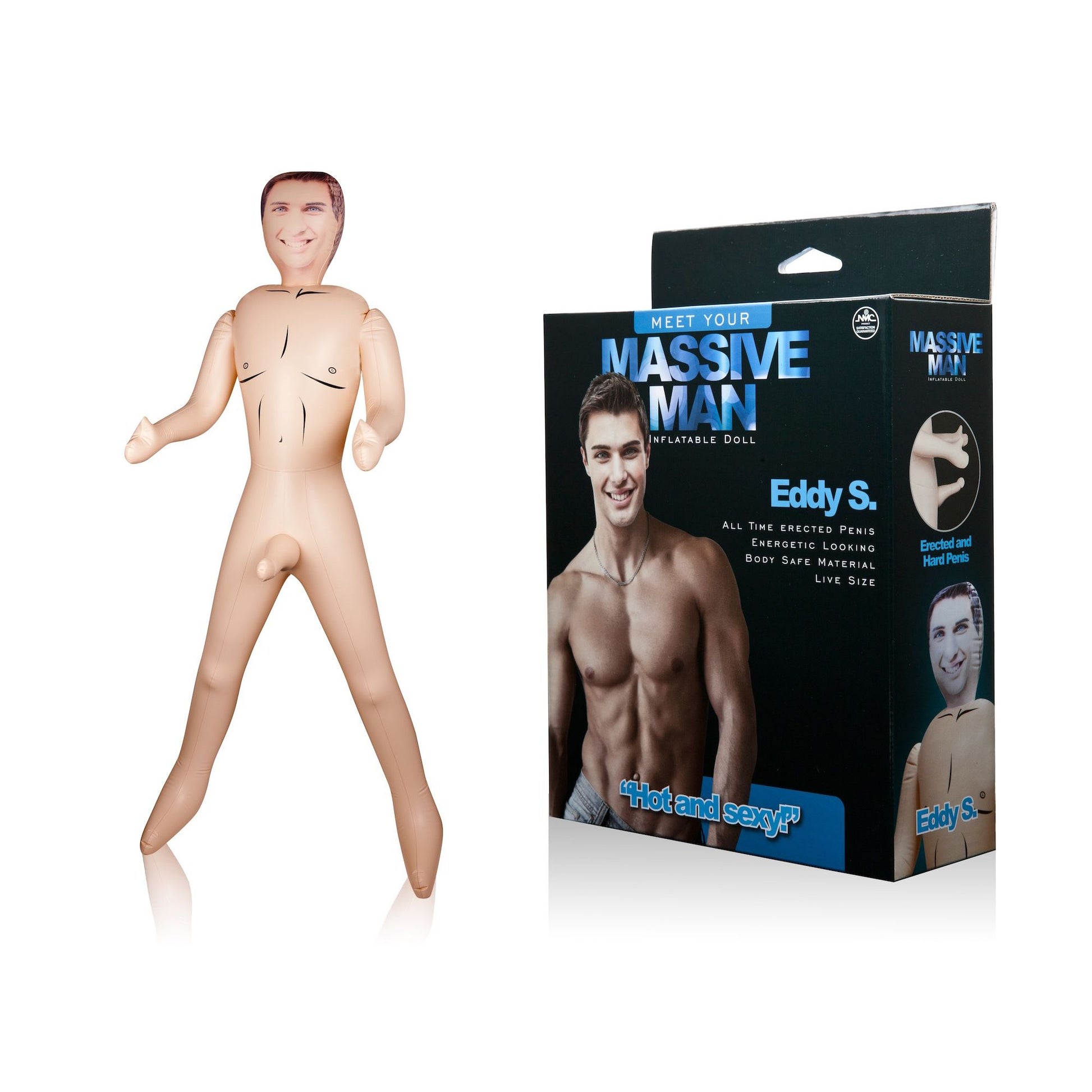 Eddy S. Inflatable Doll – Φουσκωτό Ομοίωμα με Πέος (17cm) - Image 2