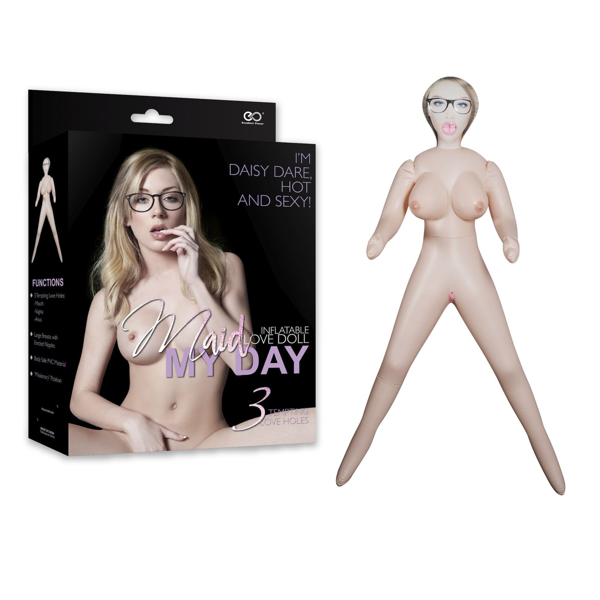 Daisy Dare Inflatable Sex Doll by NMC – Pink - Image 2