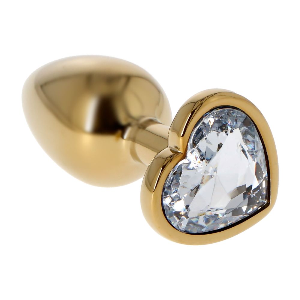 Gold Anal Plug Heart – Πρωκτικό Plug με Καρδιά - Image 2