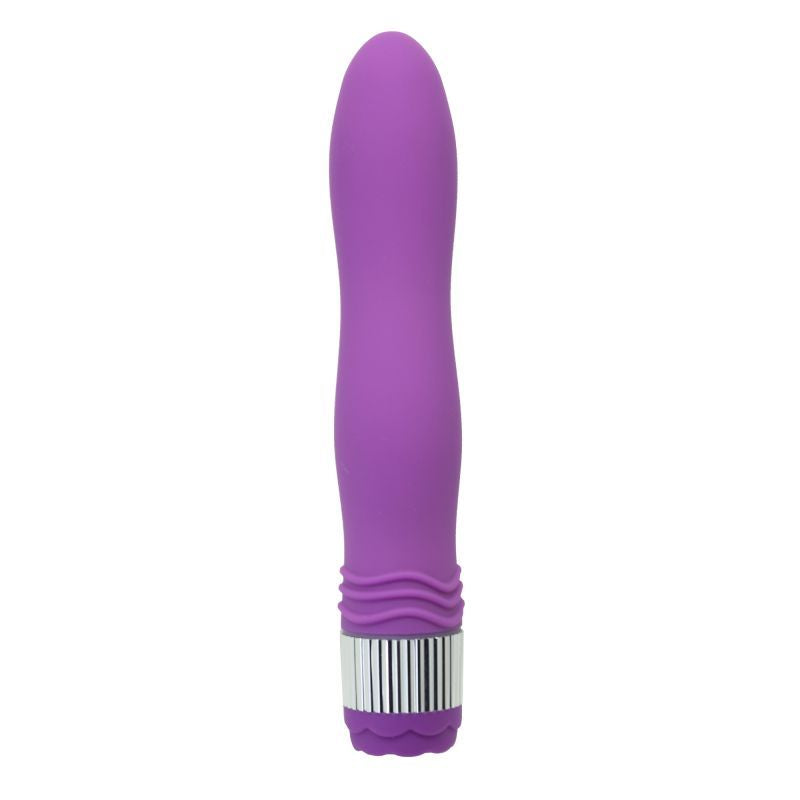 Neon Violet Vibe – 21.6cm Long Vibrator with PU Coating - Image 2