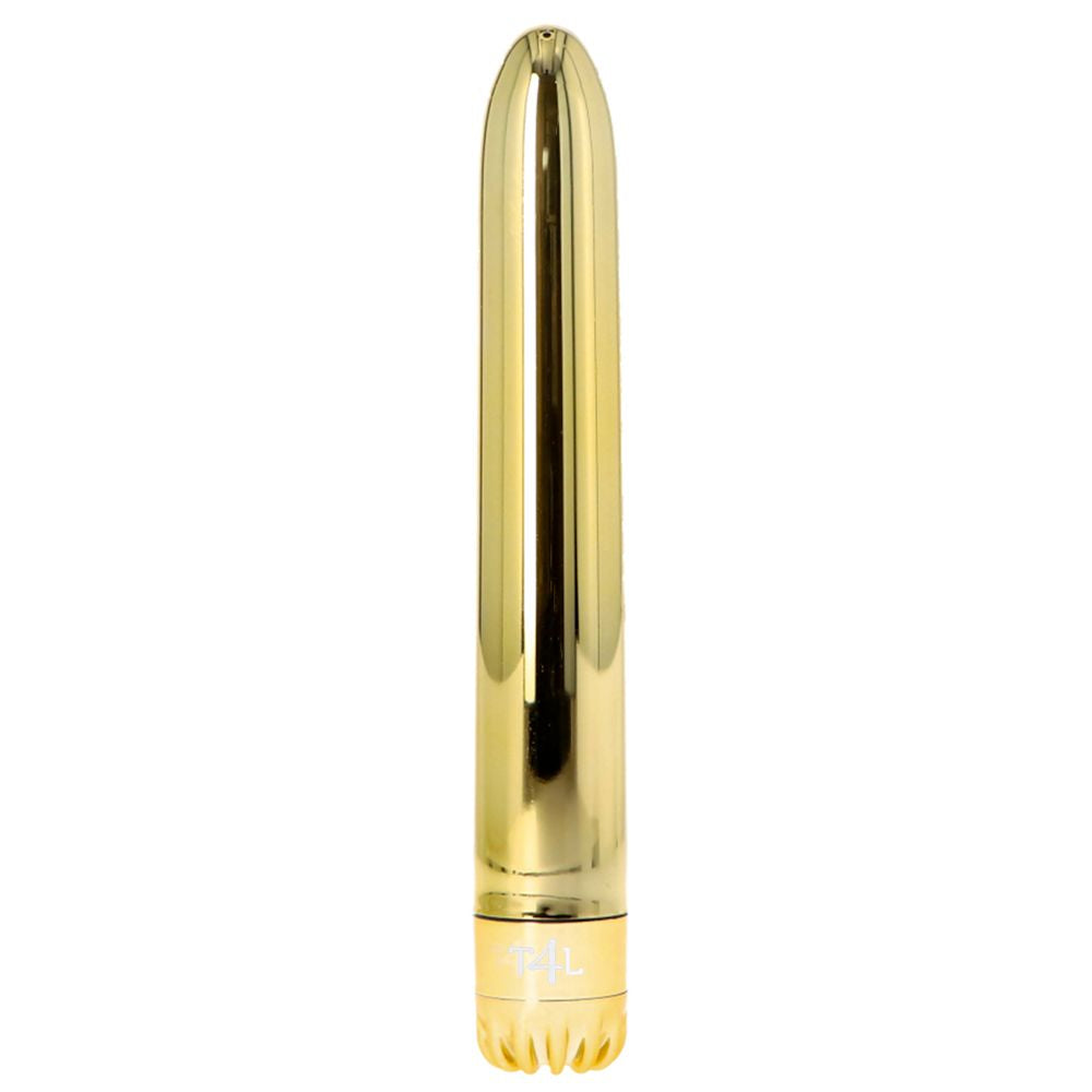 Gold Metallic Vibrator – Κομψό Ομοίωμα με Πολυπρογραμματική Δόνηση - Image 2