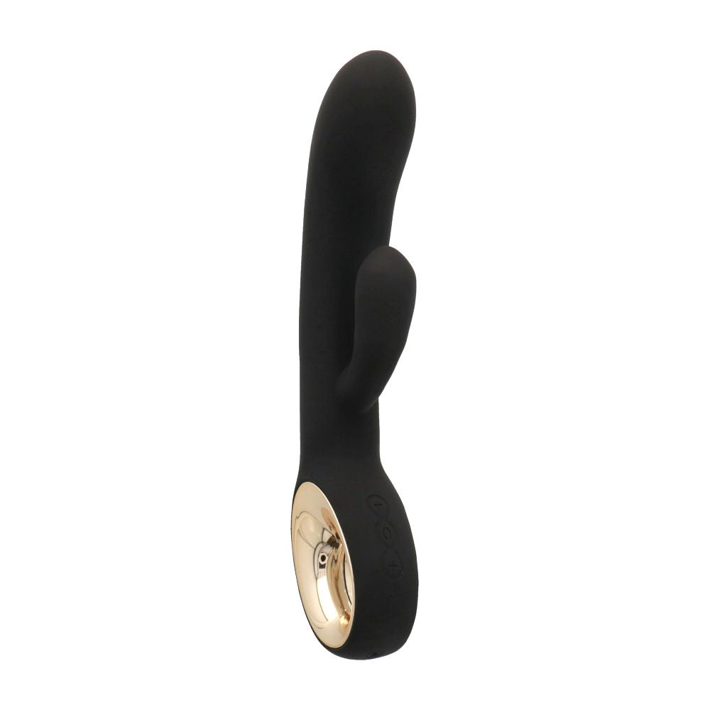 Επαναφορτιζόμενος Δονητής Rabbit Twin Touch Black – 24cm - Image 2
