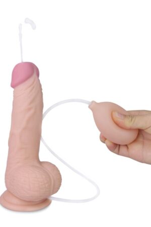 Realistic Ejaculating Dildo – Lifelike Phallus with Suction Cup & Ejaculation Pump