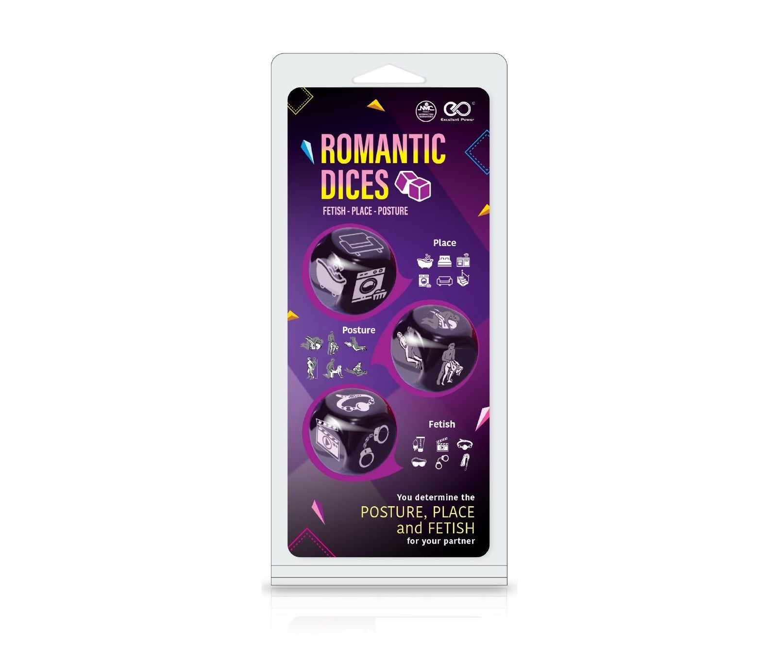 Love Dice Excellent Power – Erotic Dice Set 3pcs - Image 3
