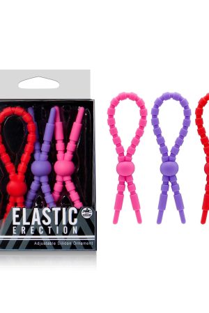 Elastic Erection Kit – Adjustable Cock Ring Set (3 Pieces)