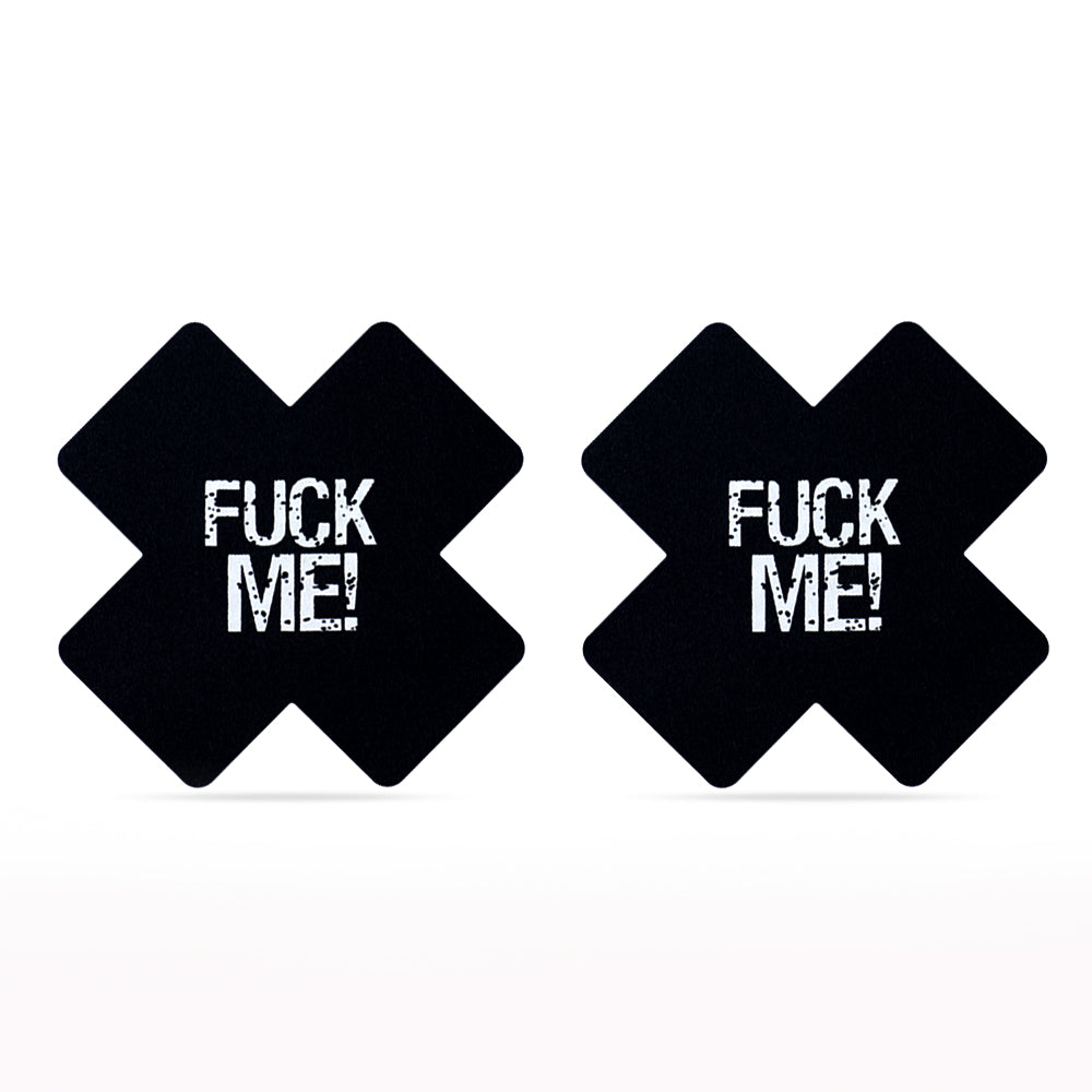 Fuck Me Nipple Covers – Cross-Shaped Pasties 4pcs - Image 5