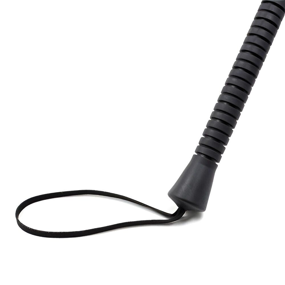 Faux Leather Riding Crop 53cm – Black Spanking Paddle with Studs - Image 3