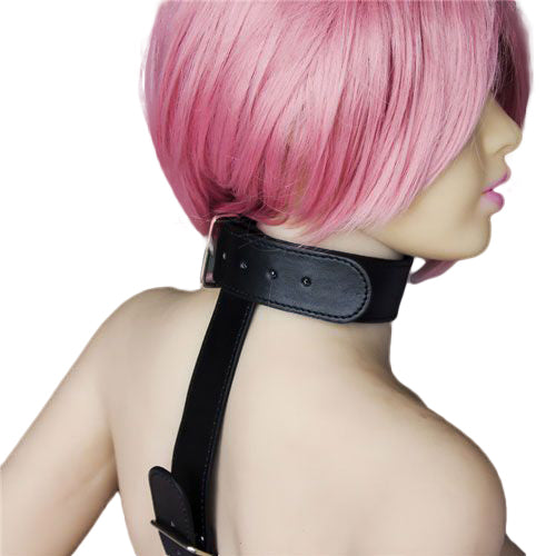 Toyz4Lovers Easy Back – Black Collar and Back Cuff Restraint Set - Image 3
