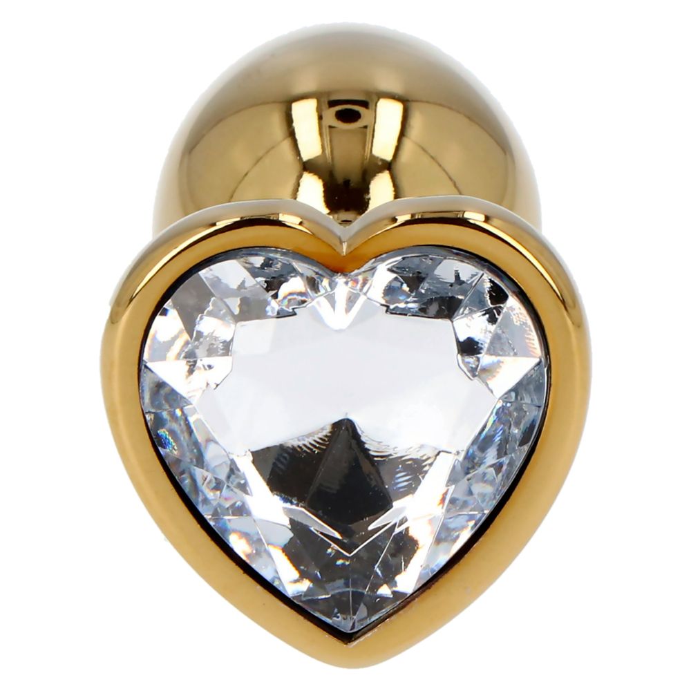 Gold Anal Plug Heart – Πρωκτικό Plug με Καρδιά - Image 3