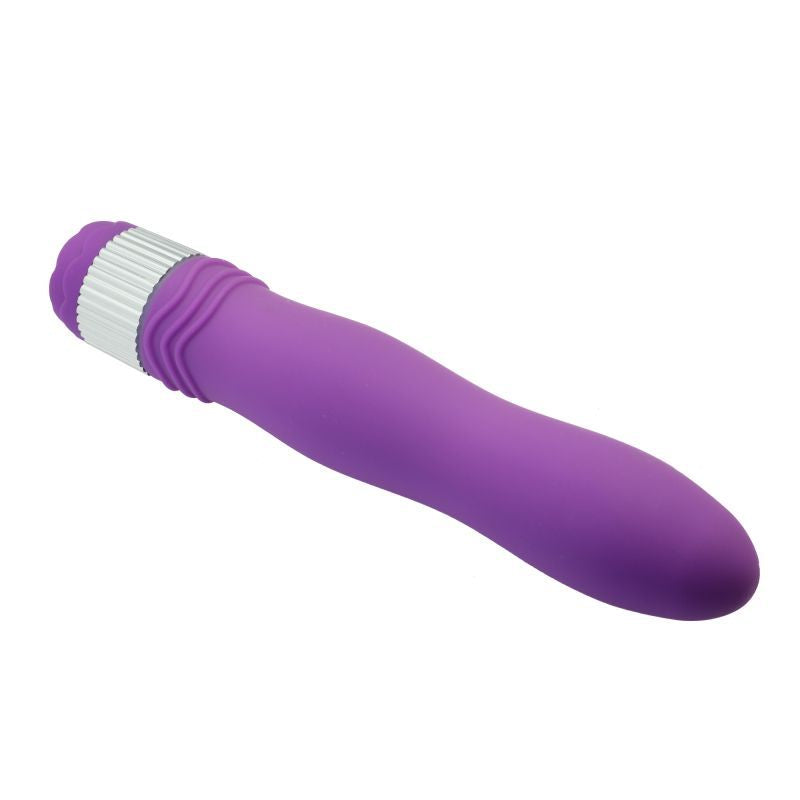 Neon Violet Vibe – 21.6cm Long Vibrator with PU Coating - Image 3