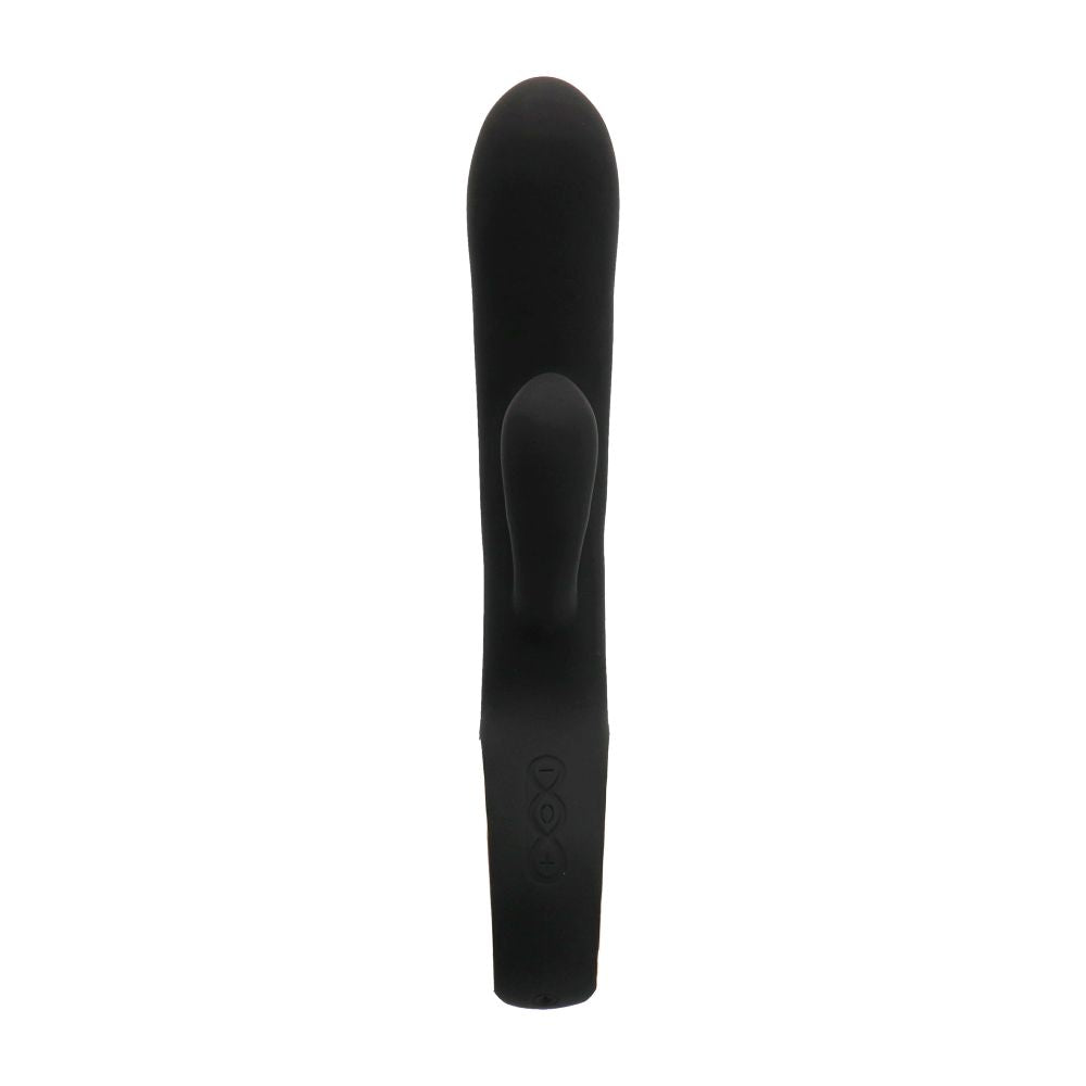Επαναφορτιζόμενος Δονητής Rabbit Twin Touch Black – 24cm - Image 3
