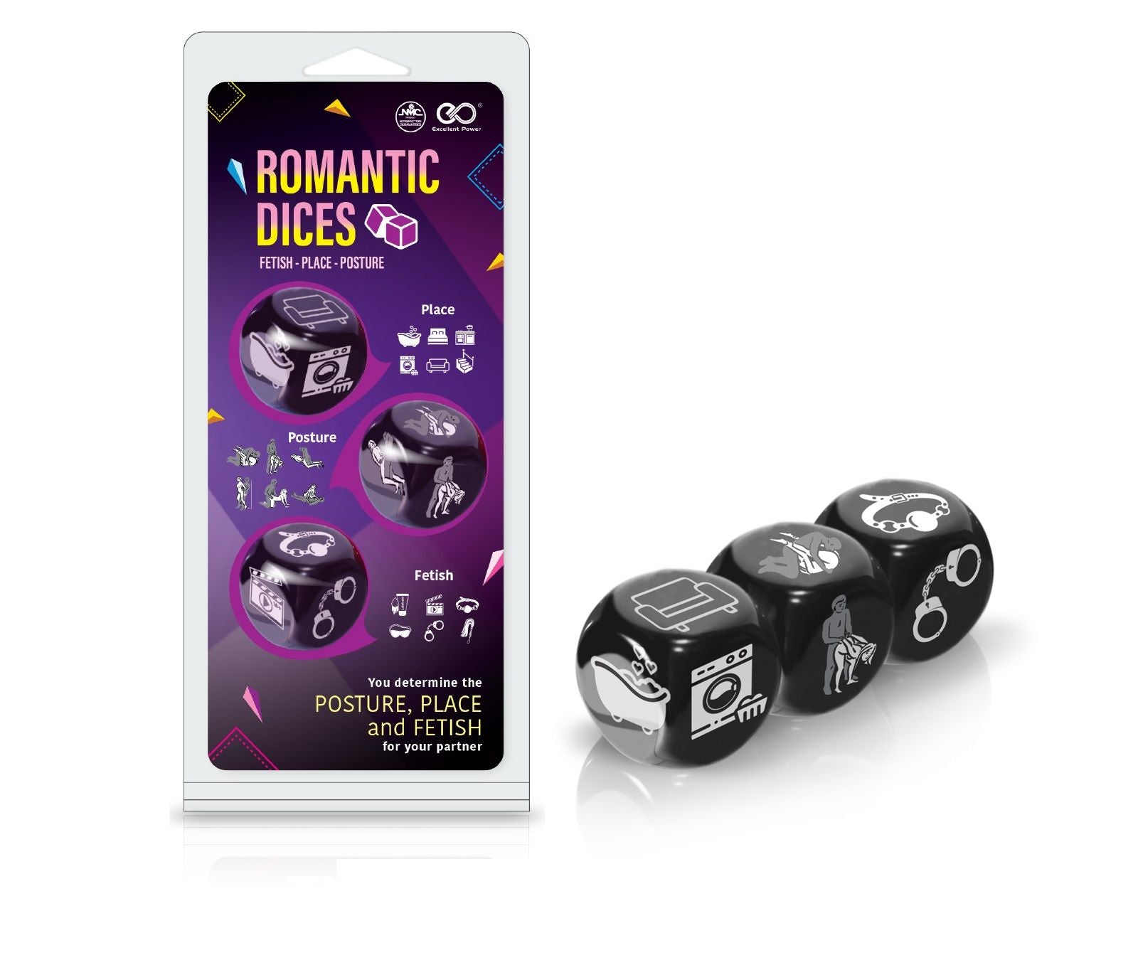 Love Dice Excellent Power – Erotic Dice Set 3pcs