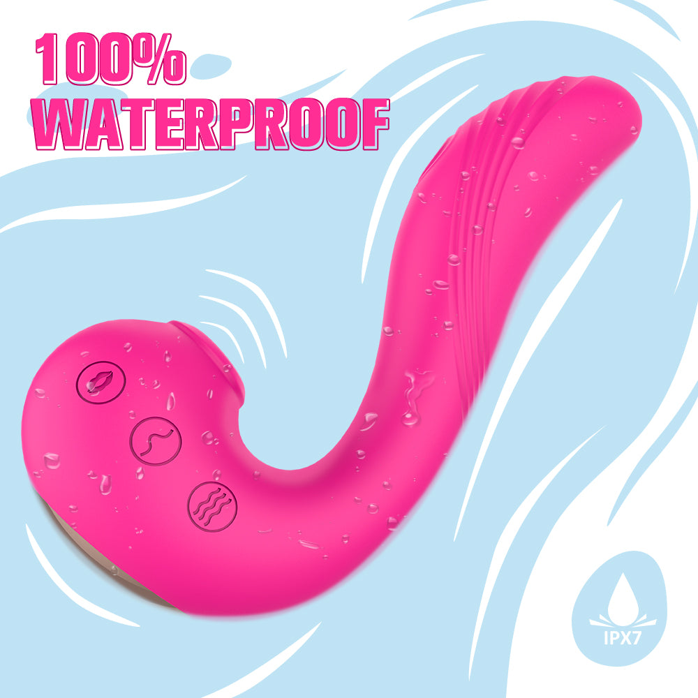 Orgasm Madness Dual Stimulation Vibrator – Pressure Waves & G-Spot Pink - Image 3