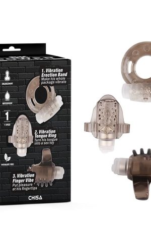 Teasers Ring Kit – 3-Piece Vibrating Accessory Set