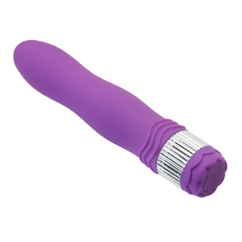Neon Violet Vibe – 21.6cm Long Vibrator with PU Coating - Image 4