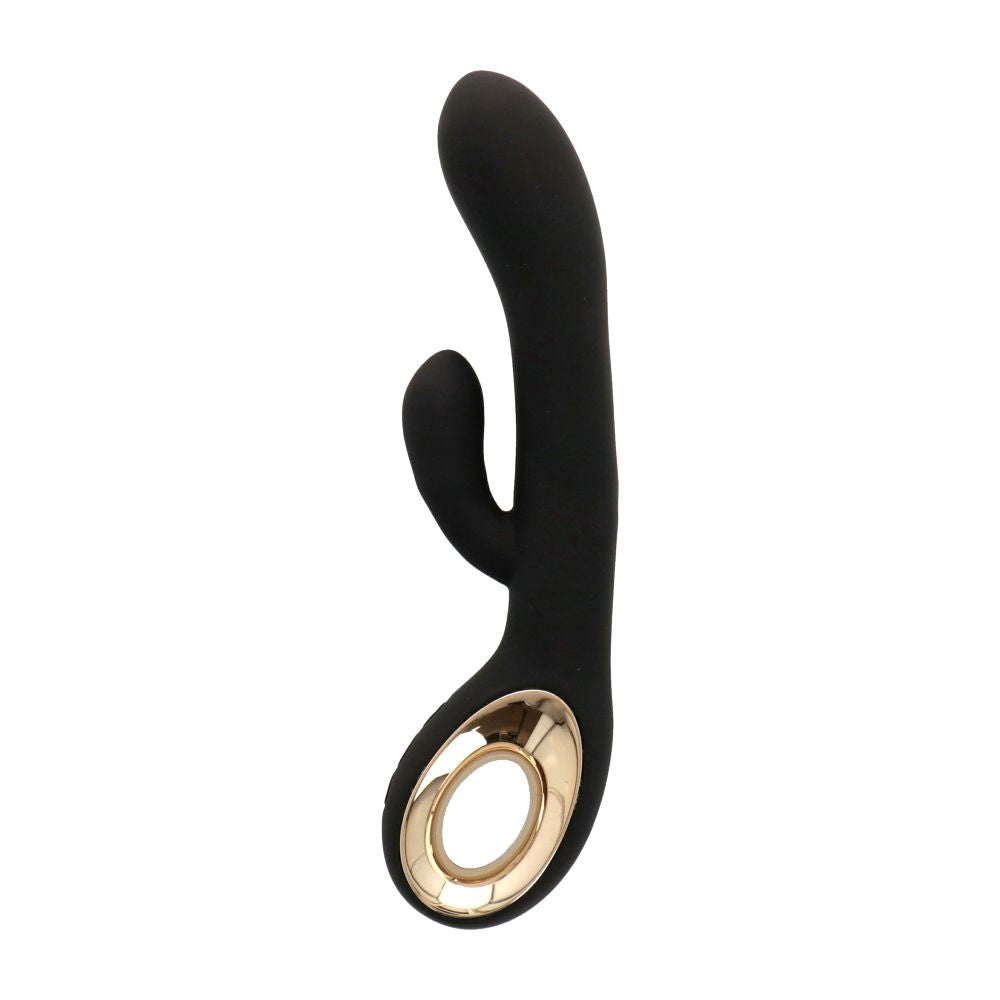 Επαναφορτιζόμενος Δονητής Rabbit Twin Touch Black – 24cm - Image 4