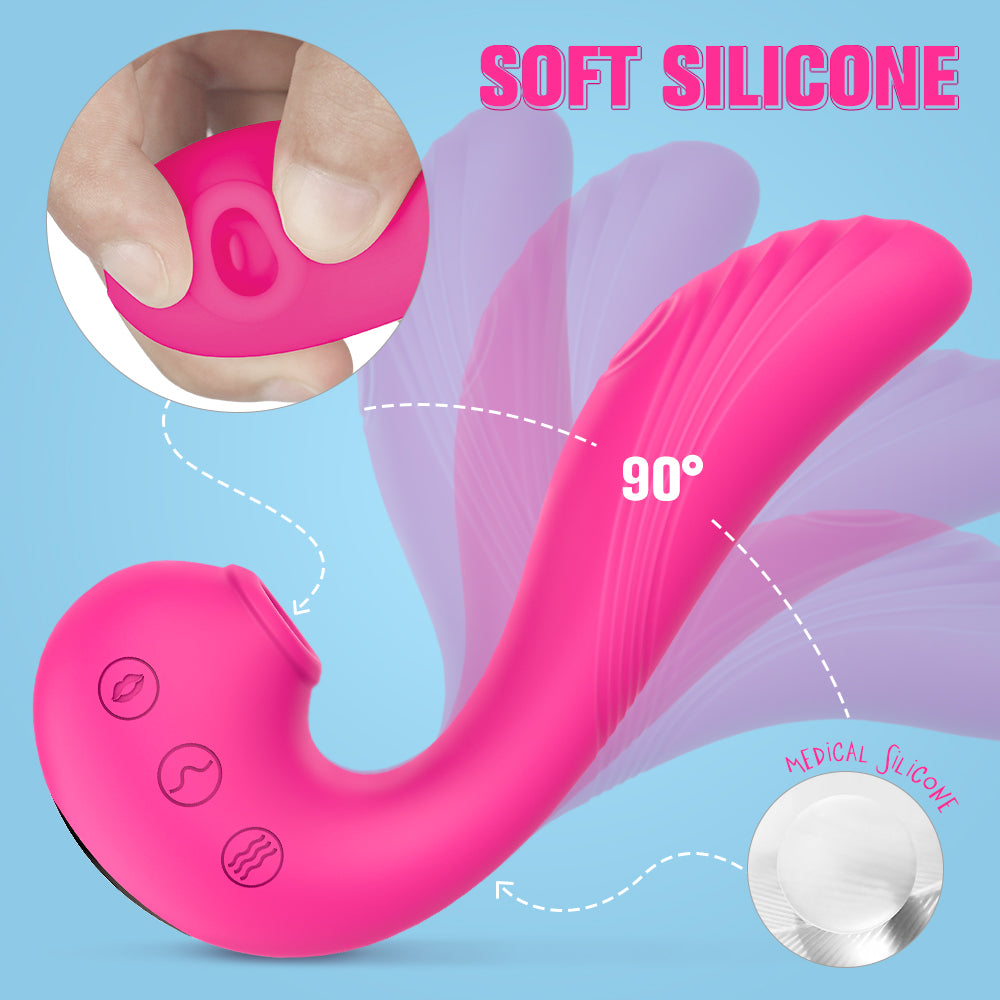 Orgasm Madness Dual Stimulation Vibrator – Pressure Waves & G-Spot Pink - Image 4