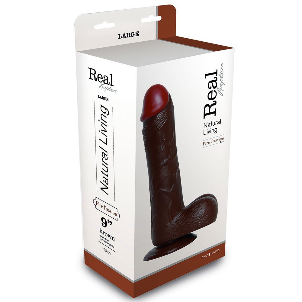 Toyz4Lovers Real Rapture Brown Passion – Realistic Dildo with Suction Cup 23cm - Image 4