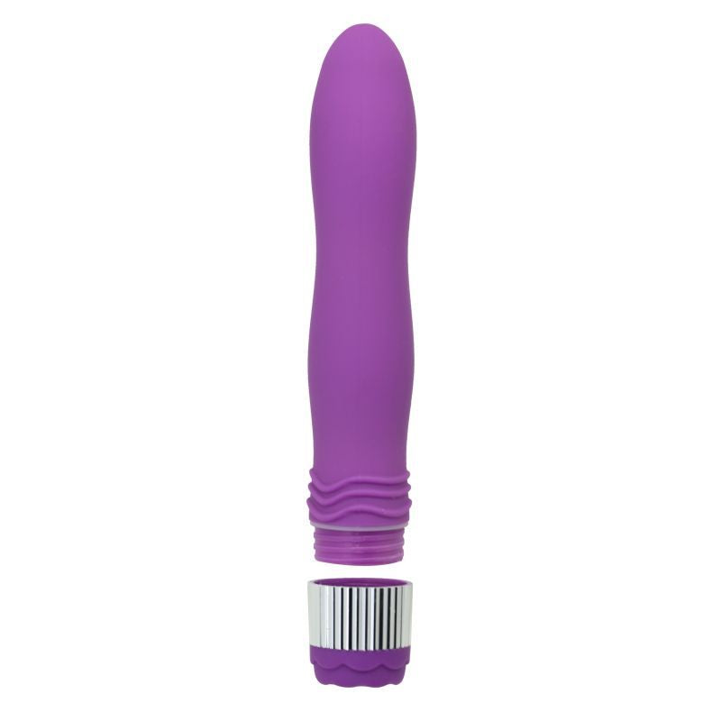 Neon Violet Vibe – 21.6cm Long Vibrator with PU Coating - Image 5