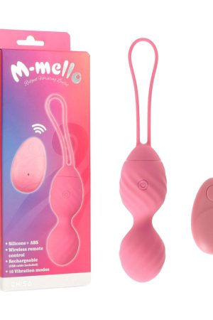 Pink Ridged – Rechargeable Vibrating Egg with Wireless Remote