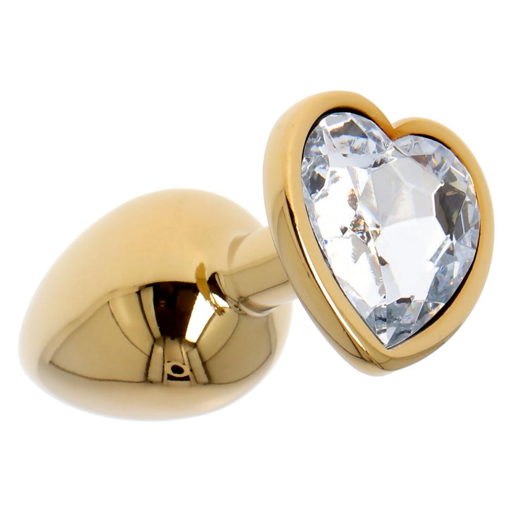 Gold Anal Plug Heart – Πρωκτικό Plug με Καρδιά - Image 5