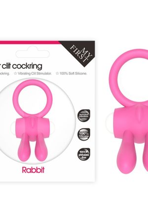 Power Clit Vibrating Silicone Cock Ring Pink