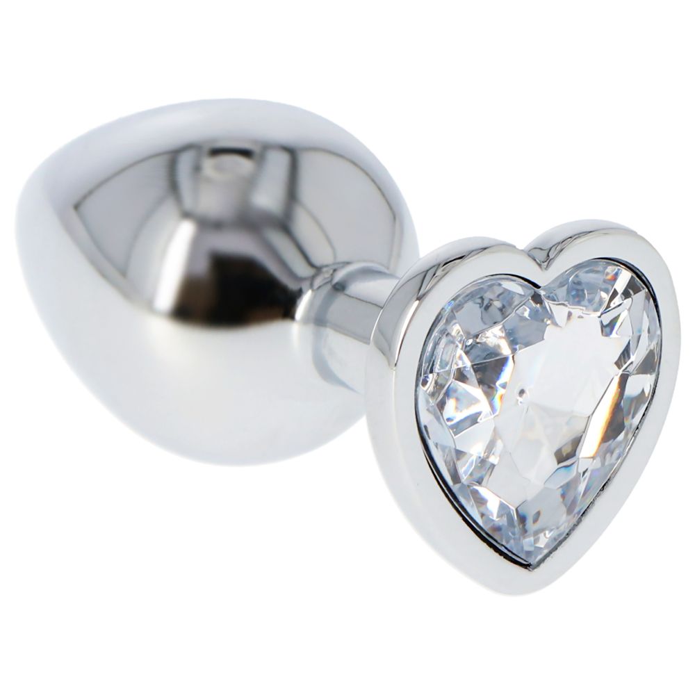 Heart Plug – Aluminum Anal Plug with Heart-Shaped Jewel - Image 2