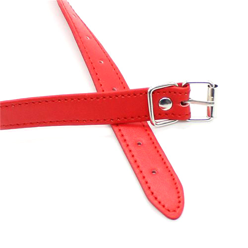 Toyz4Lovers Fetish Art – Κόκκινο Φίμωτρο Ball Gag με Τρύπες Αναπνοής 4.5cm - Image 4