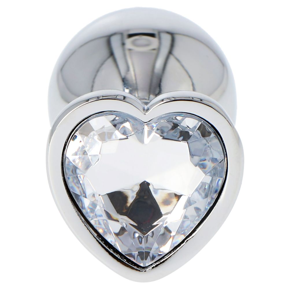 Heart Plug – Aluminum Anal Plug with Heart-Shaped Jewel - Image 3